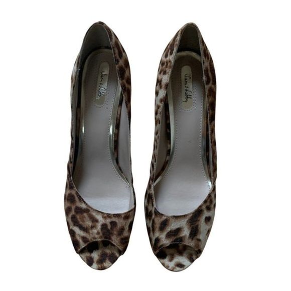 Sam & Libby Cheetah Print Heels Size 7.5 - Picture 1 of 7